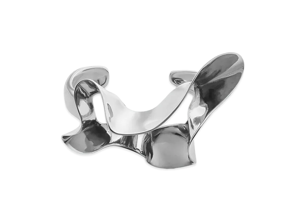 Bottega Veneta Anemone Cuff Bracelet "Silver"