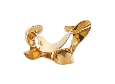 Bottega Veneta Anemone Cuff Bracelet "Yellow Gold"