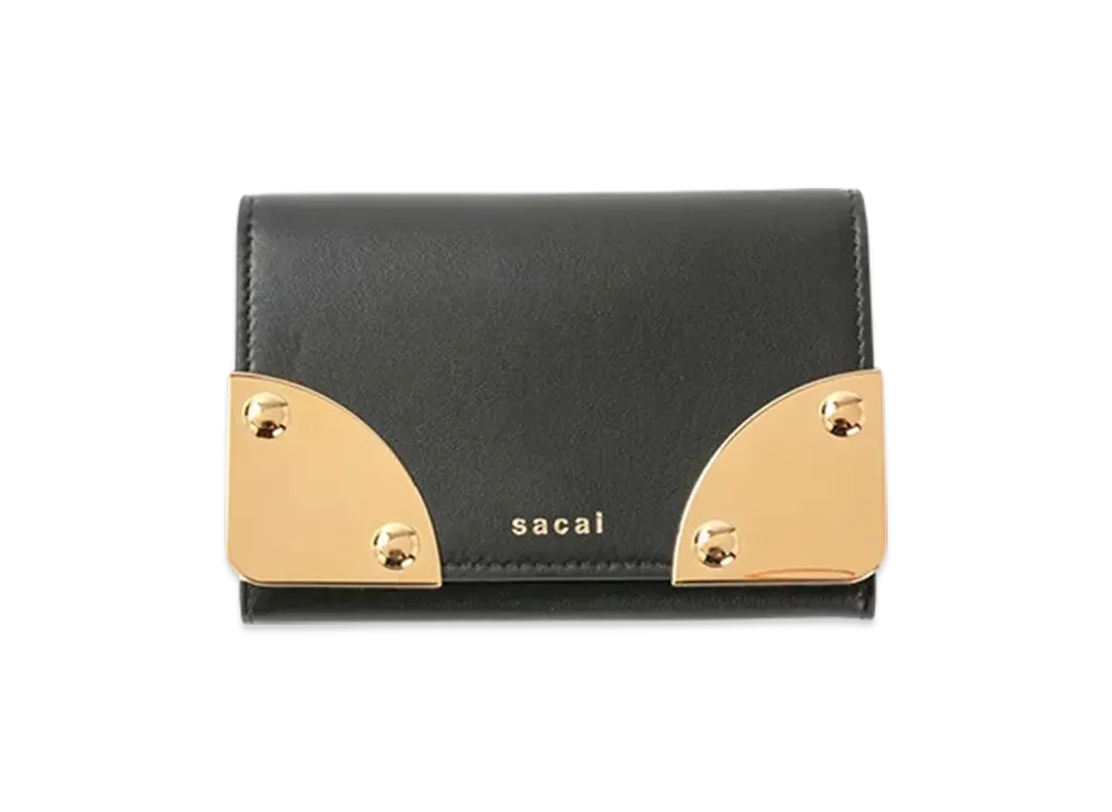 sacai Corner Metal Card Case "Black"