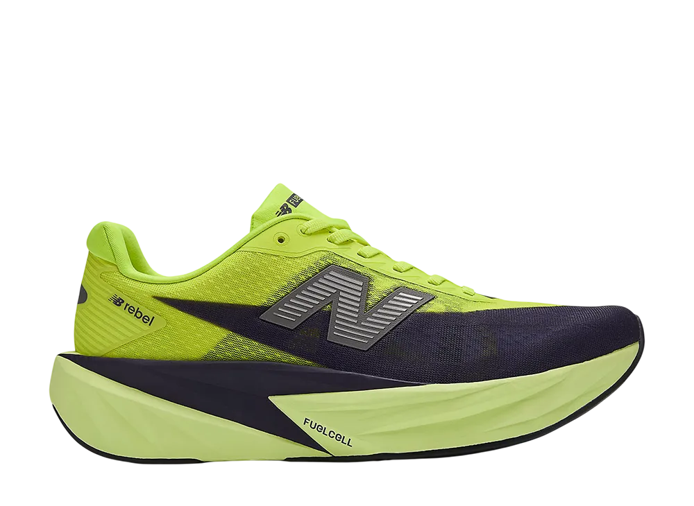 New Balance FuelCell Rebel V5 "Alkaline Green/Boysenberry/Dark Silver Metallic"