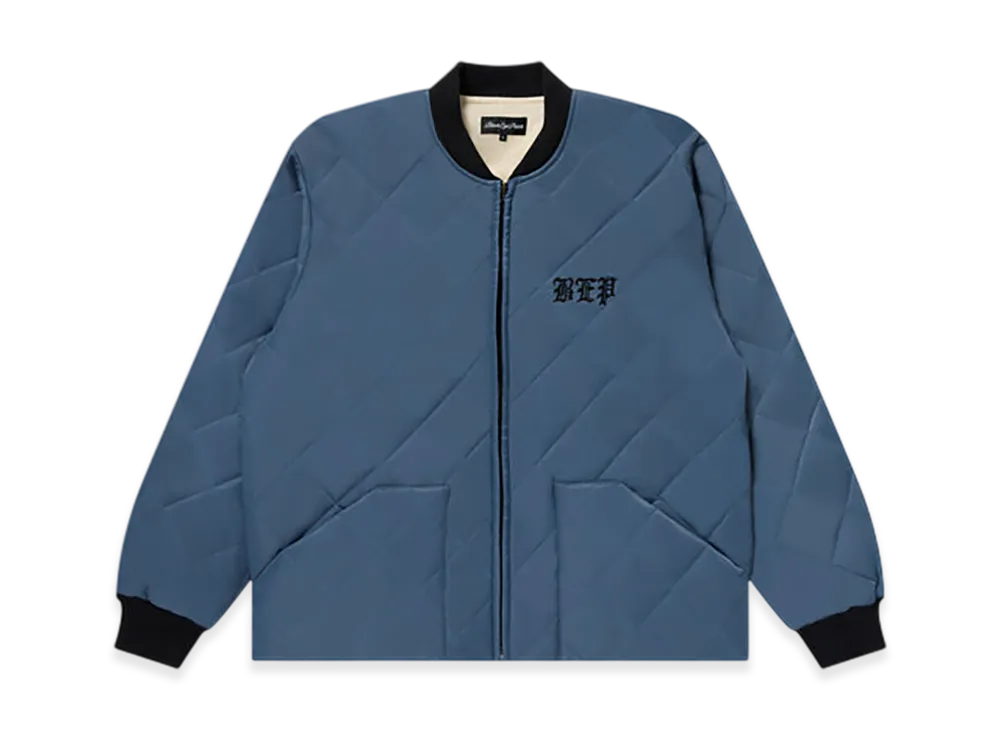 BlackEyePatch 3 Letter OE Quilted Jacket "Gray"
