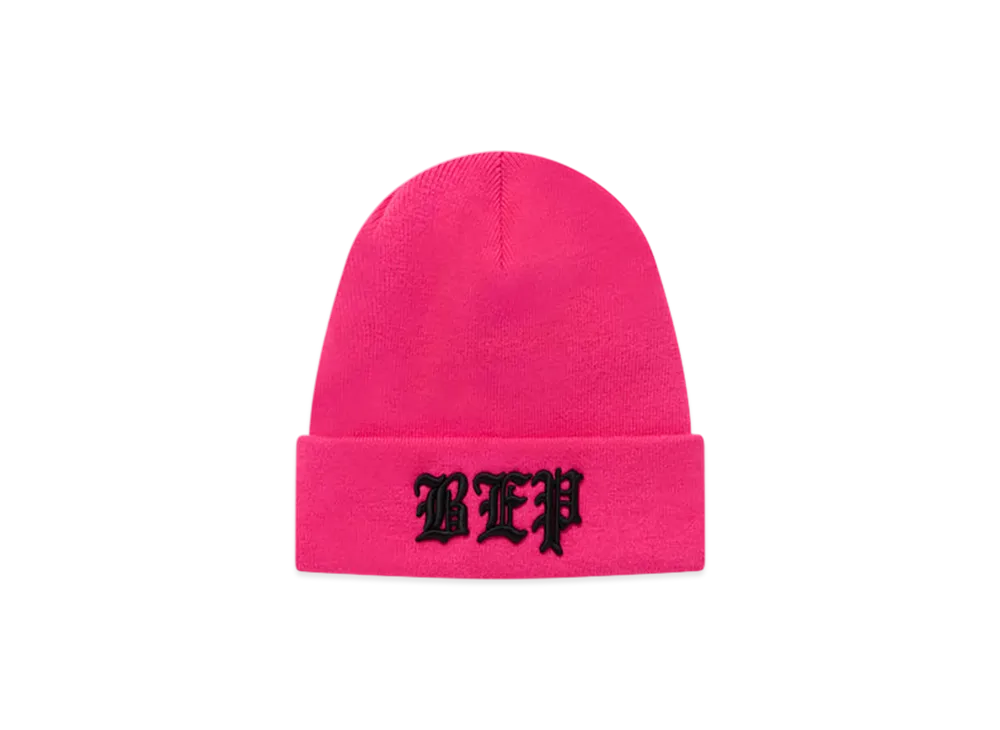 BlackEyePatch 3 Letter OE Beanie "Pink"