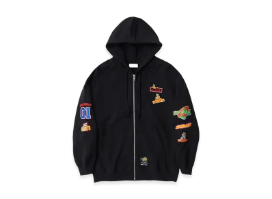 WIND AND SEA x SPACE JAM Zip-Up Hoodie "Black"