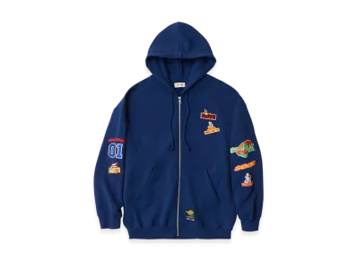 WIND AND SEA x SPACE JAM Zip-Up Hoodie "Navy"