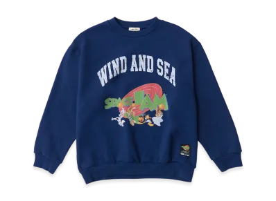 WIND AND SEA x SPACE JAM Crew Neck Sweatshirt "Navy"