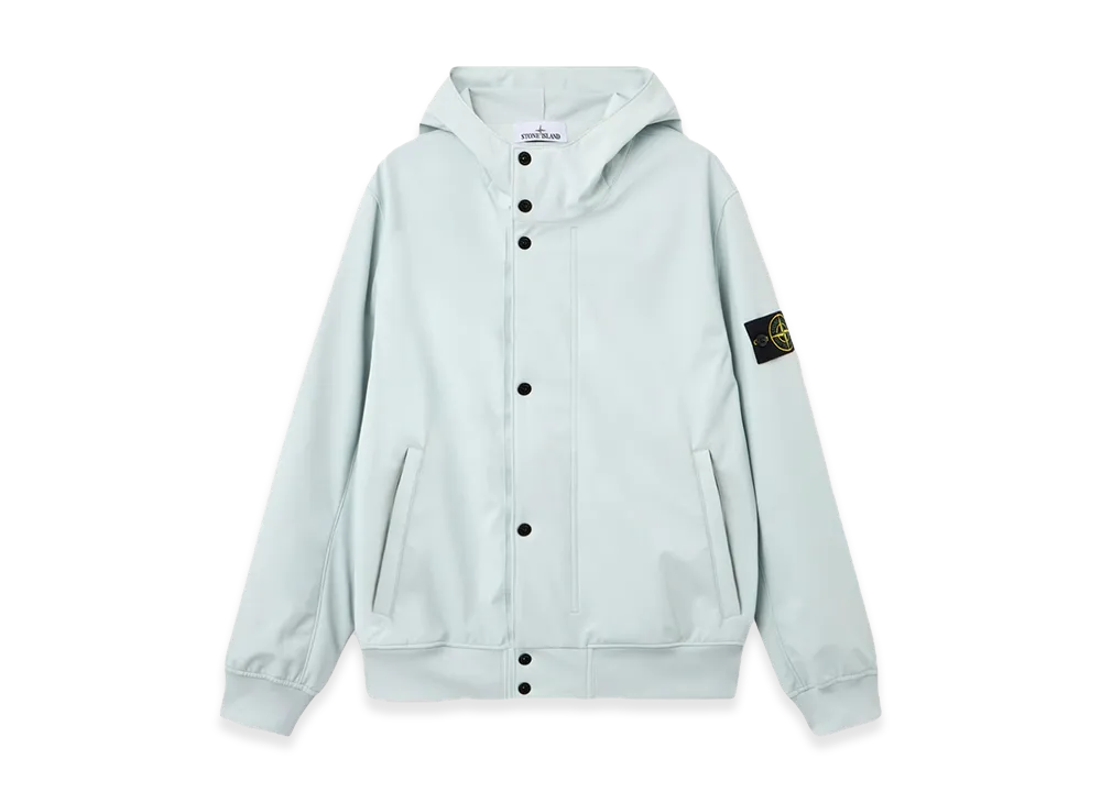 Stone Island 4100118 Light Soft Shell-R E.Dye Technology In Recycled Polyester "Sky Blue"