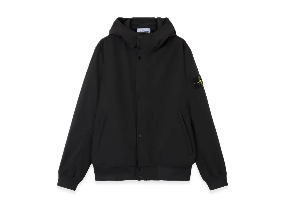 Stone Island 4100118 Light Soft Shell-R E.Dye Technology In Recycled Polyester "Black"