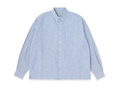 SEDAN ALL-PURPOSE Light Oxford Box BD Shirt "Blue Graph Plaid"
