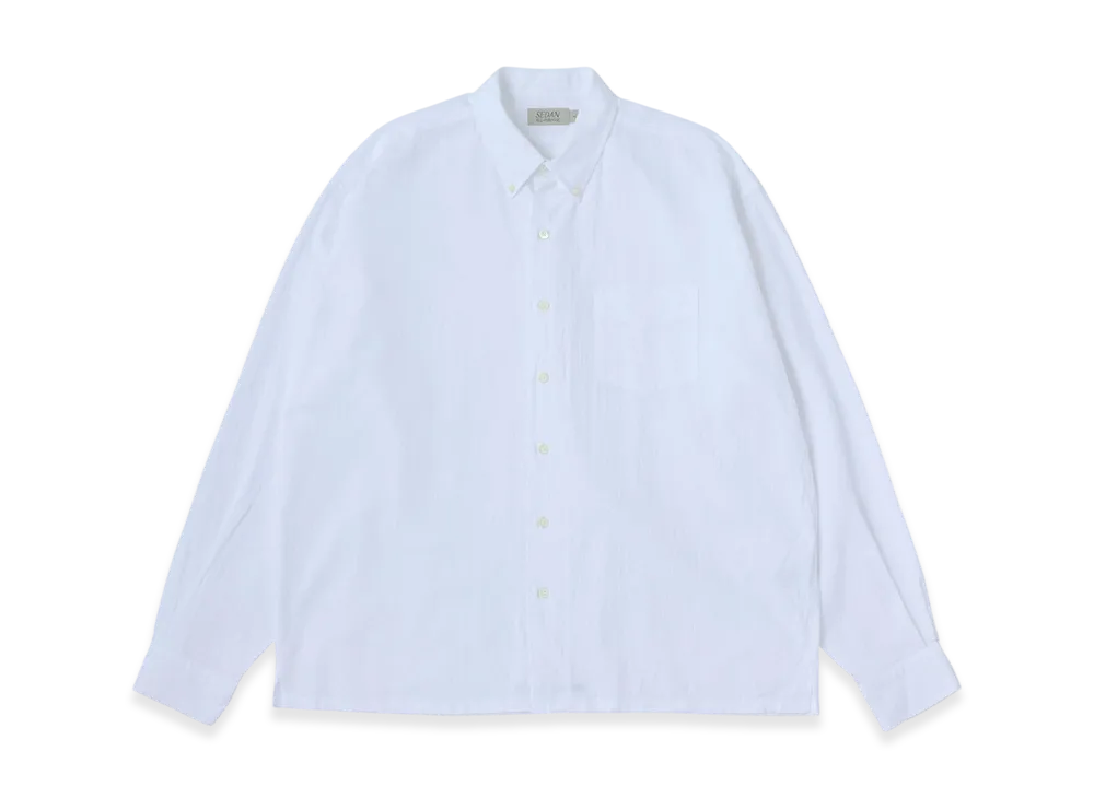 SEDAN ALL-PURPOSE Light Oxford Box BD Shirt "White"