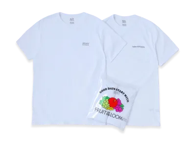 SEDAN ALL-PURPOSE x FRUIT OF THE LOOM Pack Tee (2P) "White"