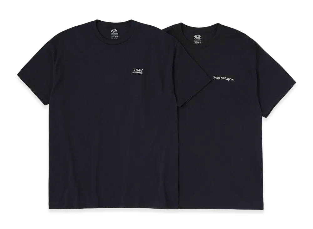 SEDAN ALL-PURPOSE x FRUIT OF THE LOOM Pack Tee (2P) "Black"