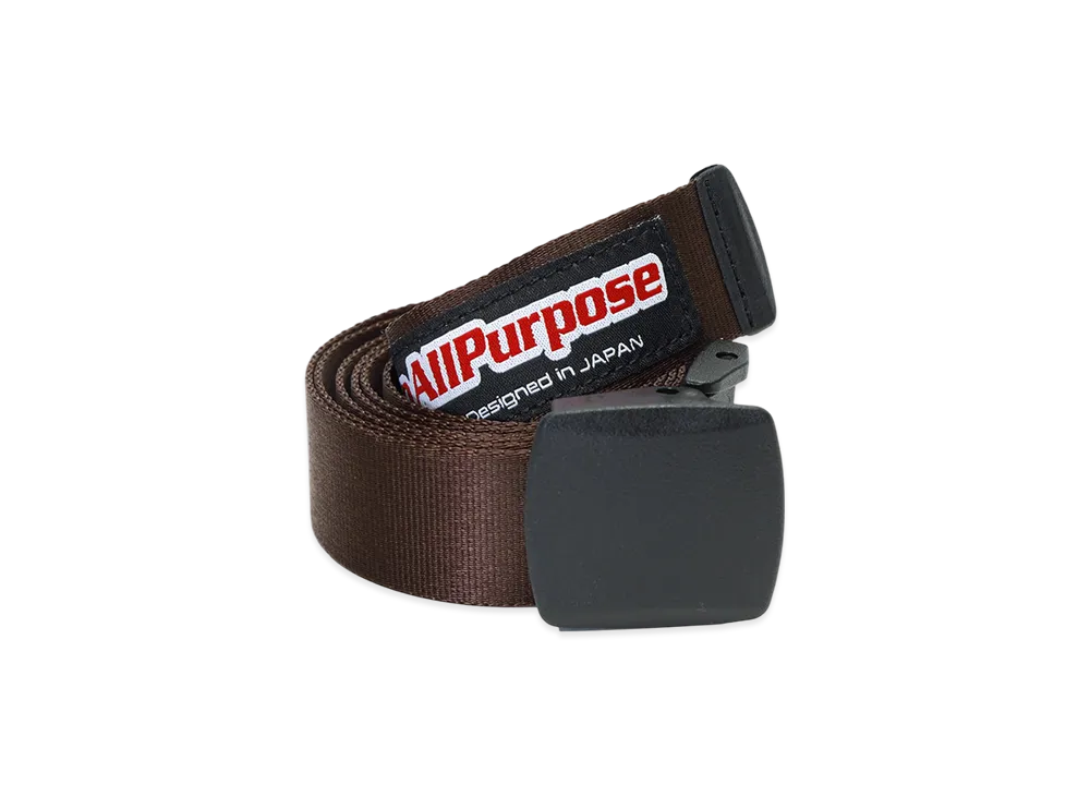 SEDAN ALL-PURPOSE Skate Logo Nylon Web Belt "Dark Brown"