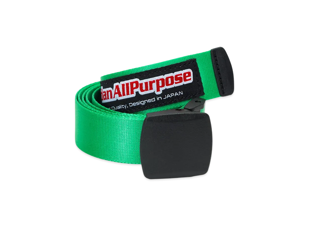 SEDAN ALL-PURPOSE Skate Logo Nylon Web Belt "Green"