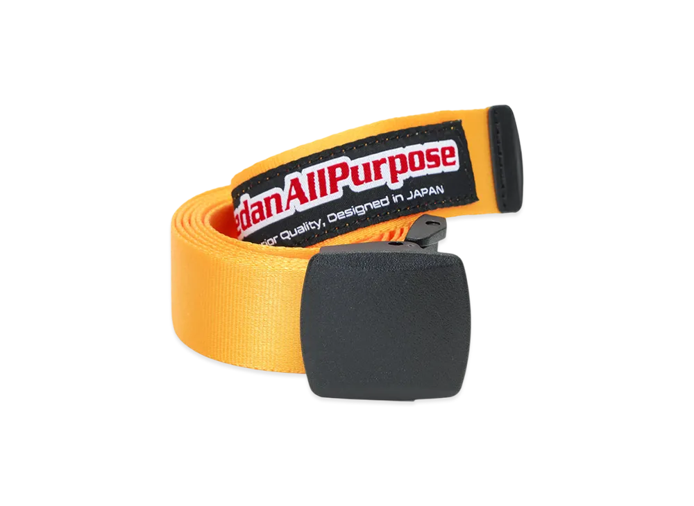SEDAN ALL-PURPOSE Skate Logo Nylon Web Belt "Yellow"
