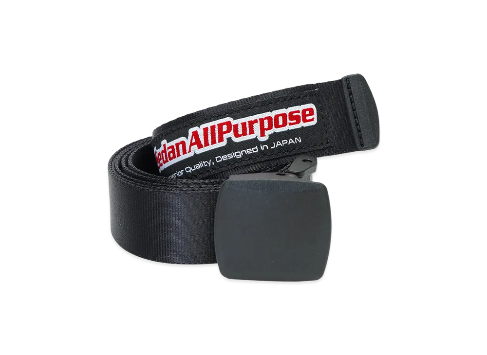 SEDAN ALL-PURPOSE Skate Logo Nylon Web Belt "Black"