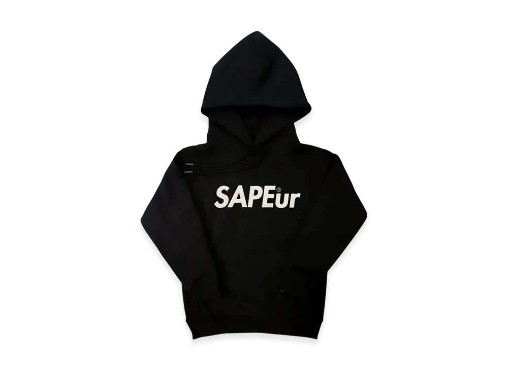 SAPEur Kid's Logo Sweat Hoodie "Black"