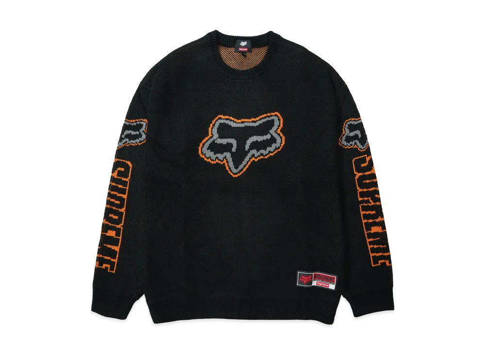 シュプリーム x フォックスレーシング セーター "ブラック"