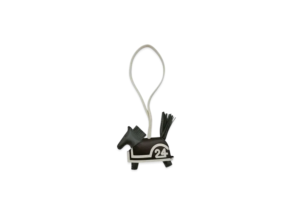 Hermes Rodeo Robeo 24 PM Charm "Vert Mangrove/Noir/Craie"