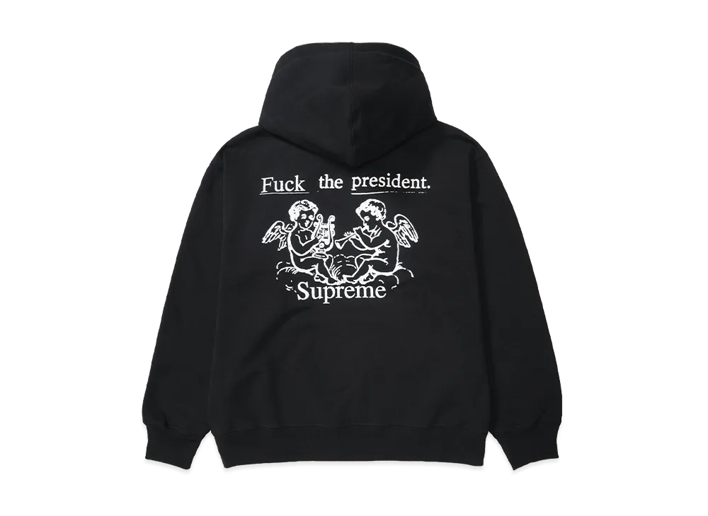 シュプリーム プレジデント フード スウェットシャツ "ブラック"