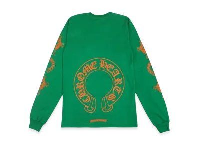 Chrome Hearts Horseshoe L/S T-Shirt "Green/Orange"