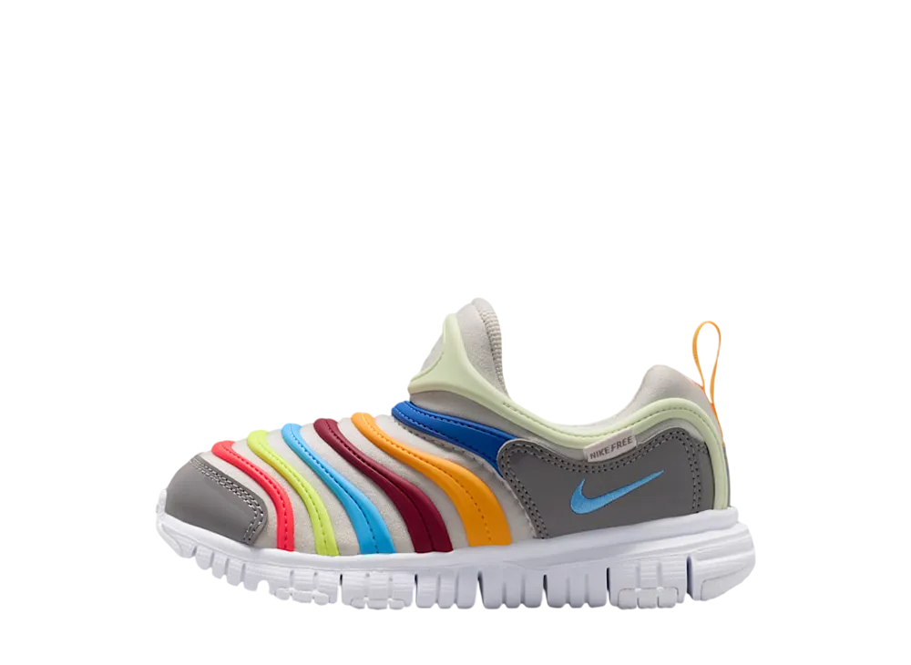 ナイキ PS ダイナモ フリー "バストグレー/ペンシルポイント/ブライトクリムゾン/ユニバーシティブルー" (キッズ)