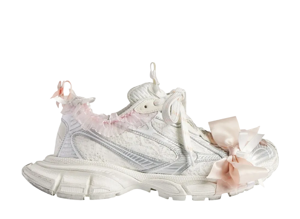 バレンシアガ ウィメンズ スリーエックスエル レース スニーカー "ホワイト/ライトピンク"