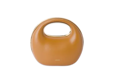 sacai Leather Round Bag "Camel"