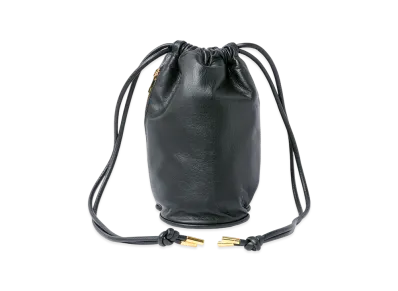 sacai S Drawstring Bag / Leather "Black"