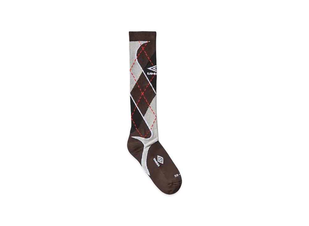 UMBRO x Slam Jam Sport Argyle Socks "Black/Dark Gray"