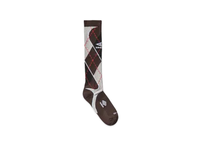 UMBRO x Slam Jam Sport Argyle Socks "Black/Dark Gray"