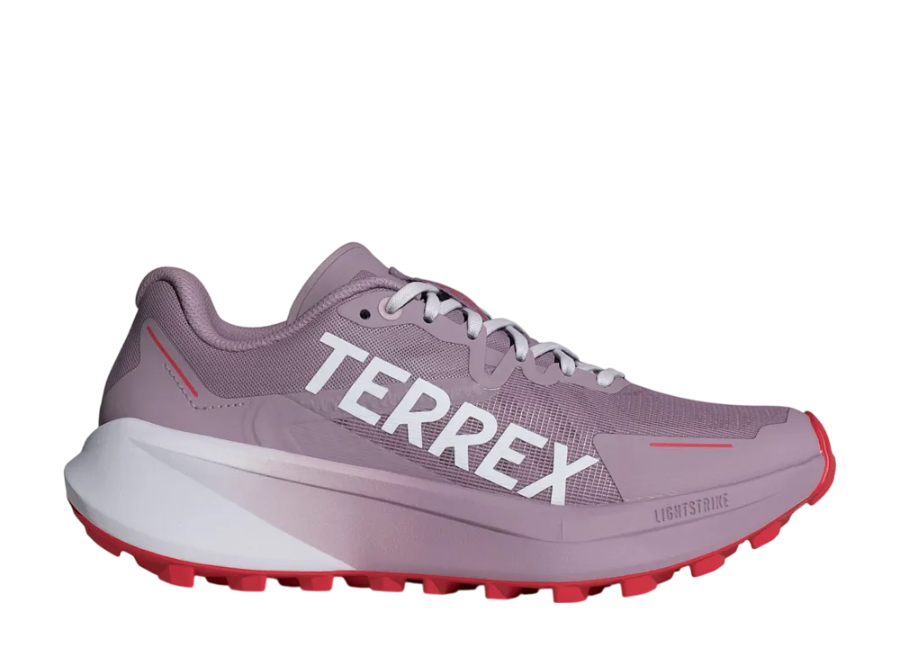 アディダス ウィメンズ テレックス アグラヴィック3 トレイルランニング "プリラヴドフィグ/クラウドホワイト/ピュアルビー"