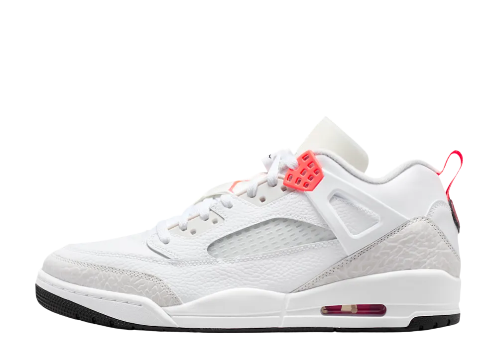 ナイキ ジョーダン スパイジーク ロー "ホワイト/バストグレー/ブラック/ブライトクリムゾン"