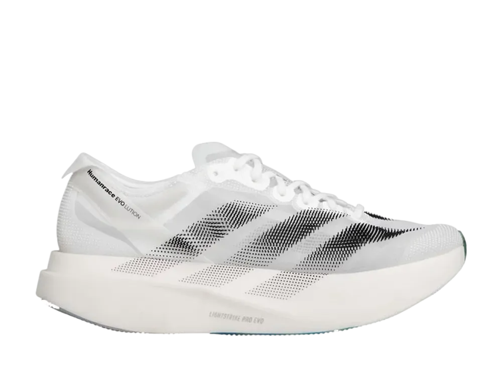 ファレル・ウィリアムス × アディダス ヒューマンレース アディゼロ エボリューション プロ "ホワイト/コアブラック"
