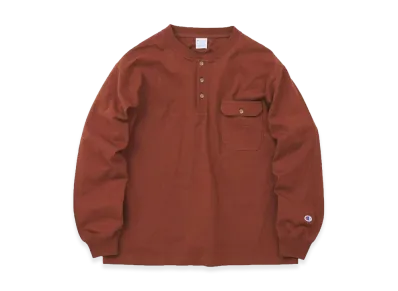 Champion x JOURNAL STANDARD for JS Long Sleeve Henley Neck "Brown"