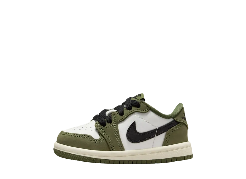 ナイキ TD ジョーダン1 レトロ ロー OG "ミディアムオリーブ アンド サミットホワイト" (キッズ)