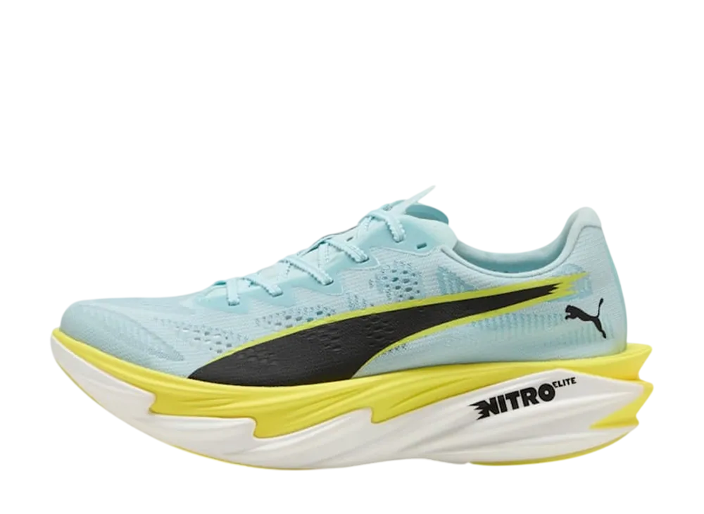 プーマ ウィメンズ ディヴィエイト ニトロ エリート4 "フレッシュウォーター/レモンクラッシュ/プーマブラック"