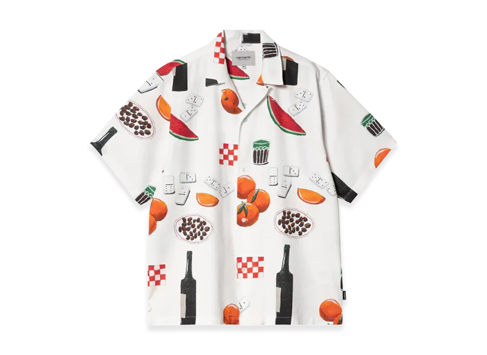Carhartt WIP S/S Isis Maria Dinner Shirt "Isis Maria Dinner Aop White"