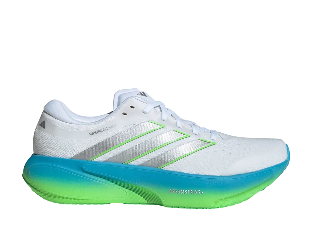 アディダス スーパーノヴァ ライズ3 ランニング "クラウドホワイト/シルバーメタリック/セミブルーバースト"