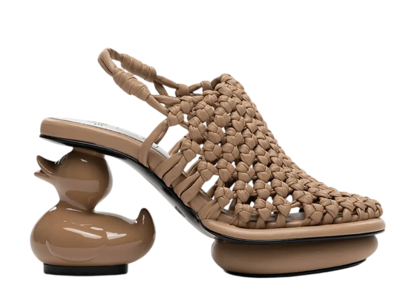Duck Racing Sandals Maison MIHARA YASUHIRO Women's Duck Heel Intrecciato Sandals