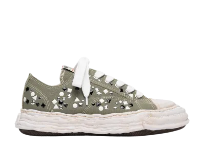 Maison MIHARA YASUHIRO PETERSON23 OG Sole Vintage Leather Effect Low-top Sneaker "Green"