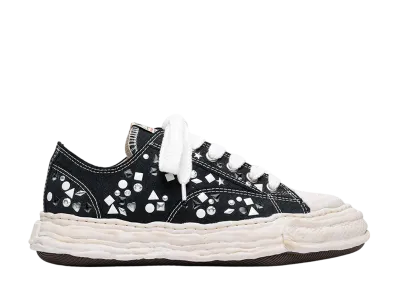 Maison MIHARA YASUHIRO PETERSON23 OG Sole Vintage Leather Effect Low-top Sneaker "Black"