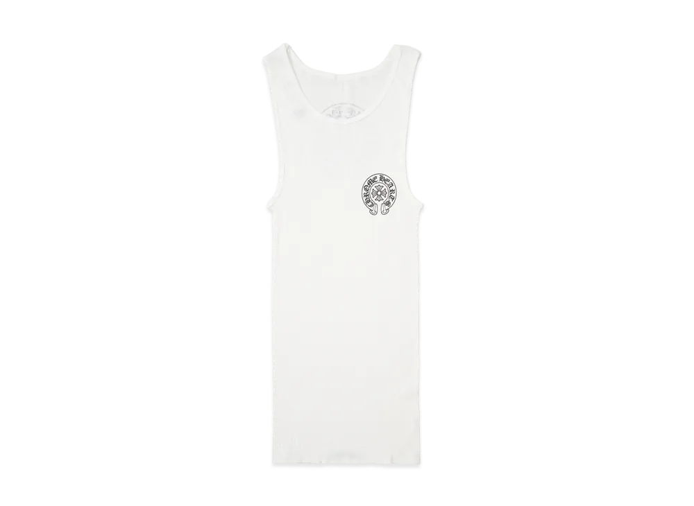 Chrome Hearts Horseshoe Tank Top "White"