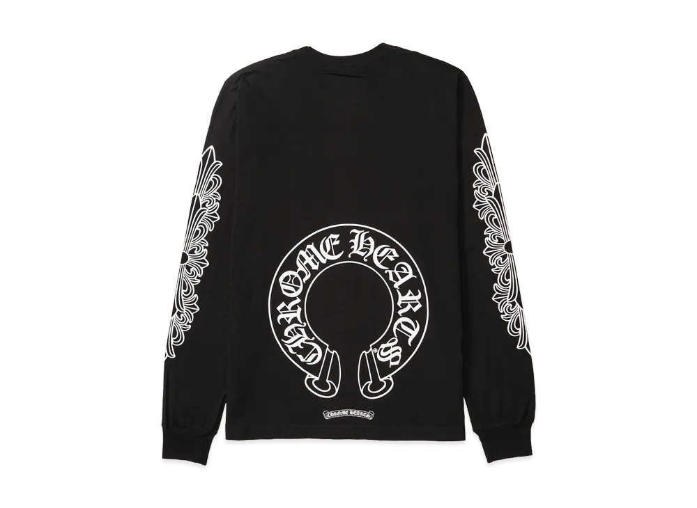 クロムハーツ ホース シュー L/S Tシャツ "ブラック"