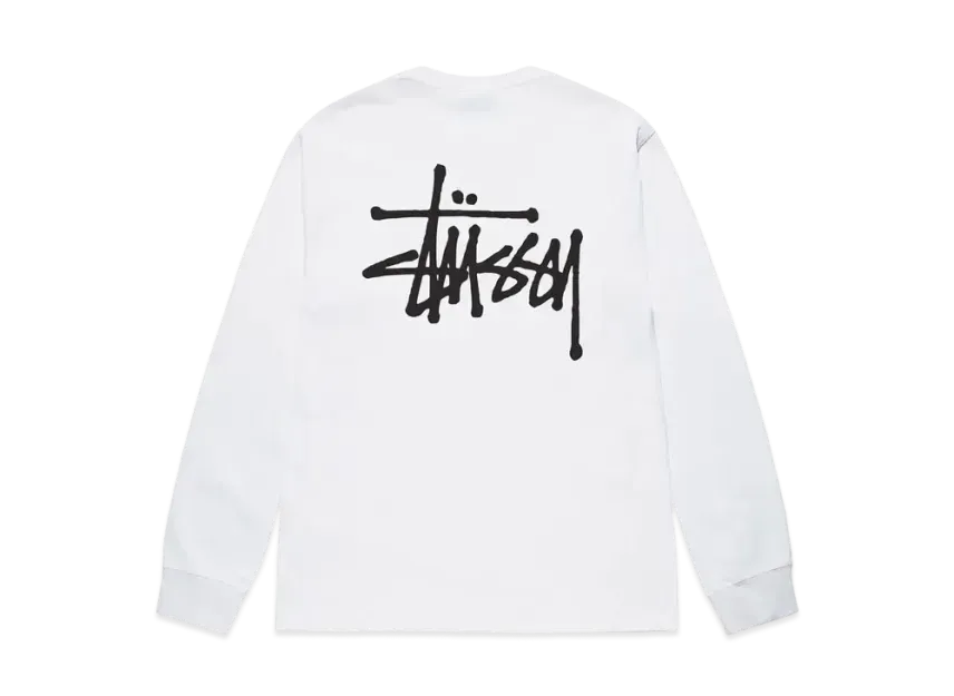 Stussy Basic Stussy  LS Tee "White"