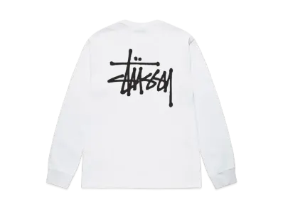Stussy Basic Stussy LS Tee "White"