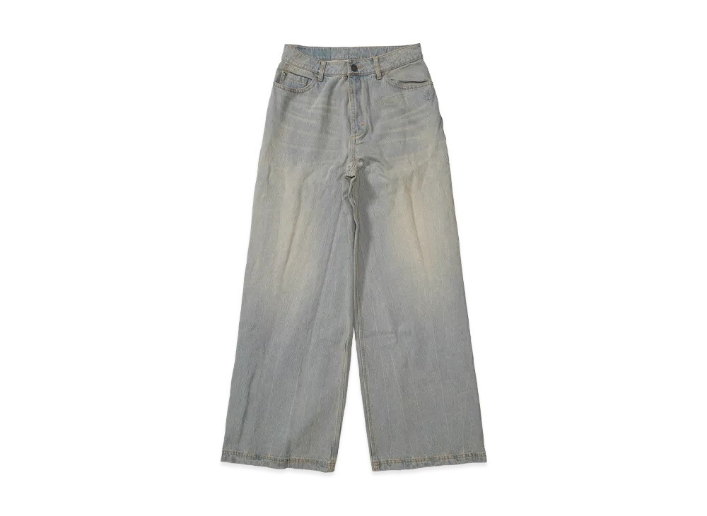 adidas Adilenium Season 3 Zip Washed Denim Pants "Light Denim"