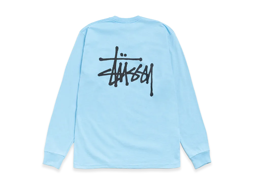Stussy Basic Stussy LS Tee "Sky Blue"