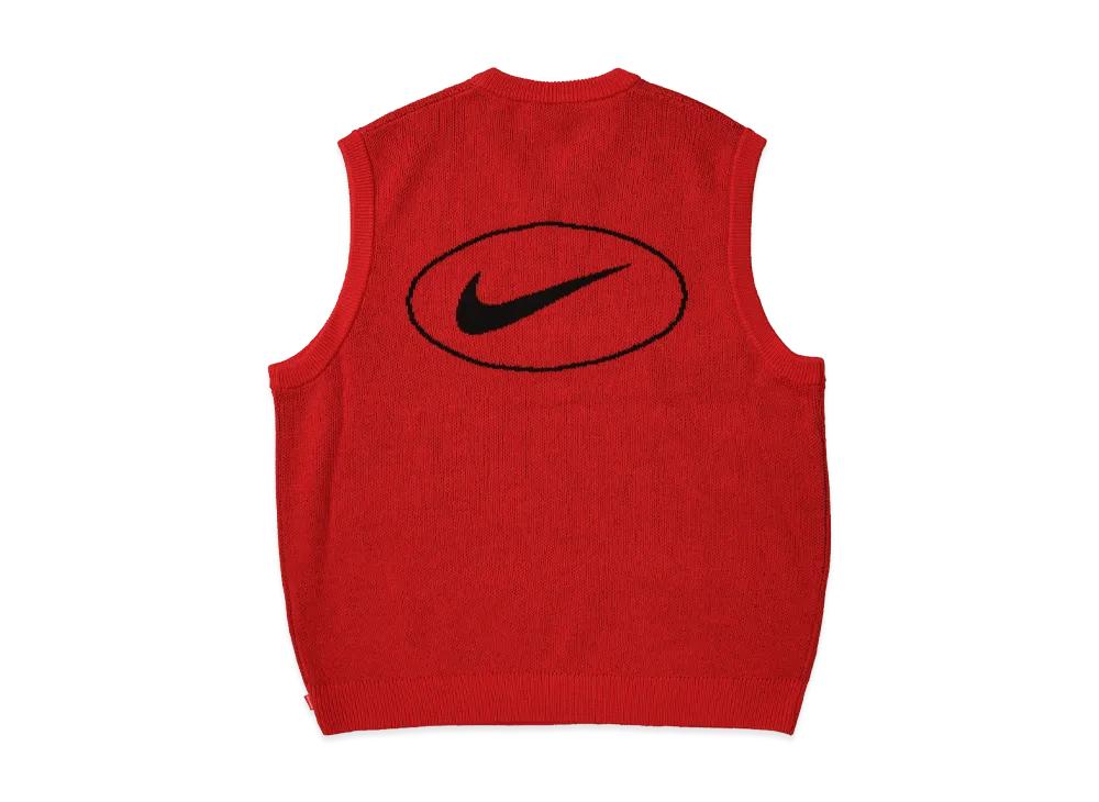 Supreme x Nike Sweater Vest "Red"