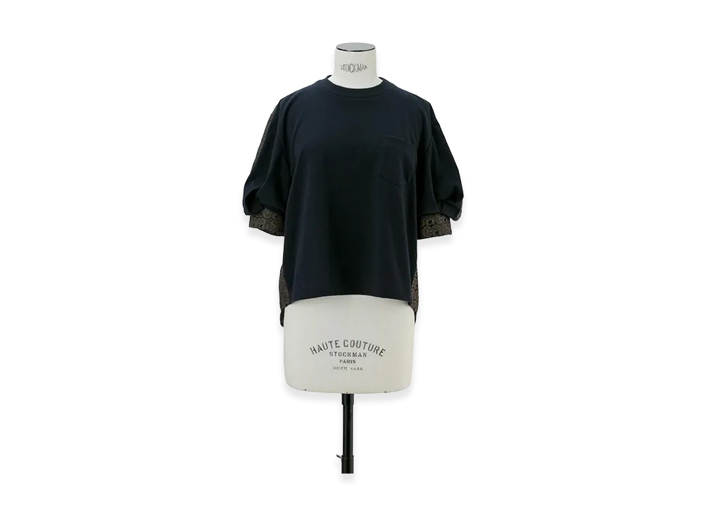 sacai Embroidery T-Shirt "Navy/Khaki"