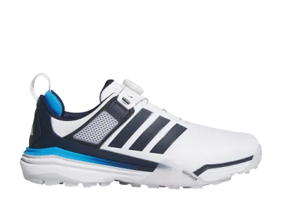 adidas Adipower 26 Boa Spikeless Golf "Cloud White/Collegiate Navy/Lucid Ray Blue"